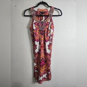 INC Summer Embellished Dress Petite Small